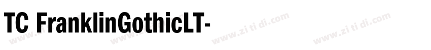 TC FranklinGothicLT字体转换